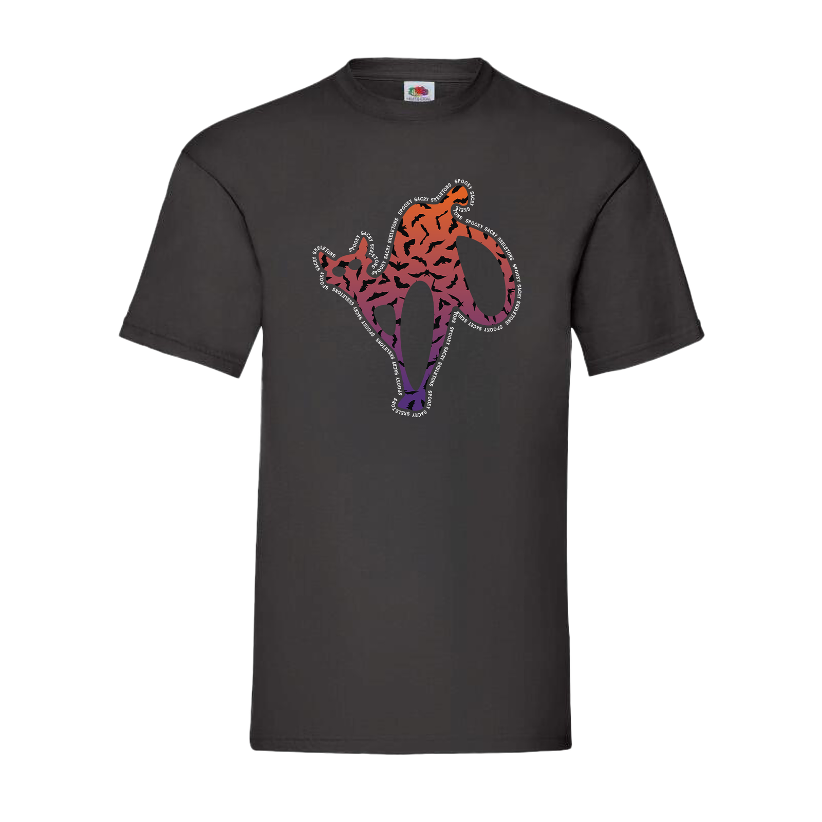 Halloween DTF design - Tshirt Ghost Cat - Same Day DTF Print London